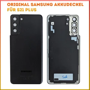 Original Samsung S21 Plus Akkudeckel Backcover inkl.Kameraglas Schwarz - Picture 1 of 1