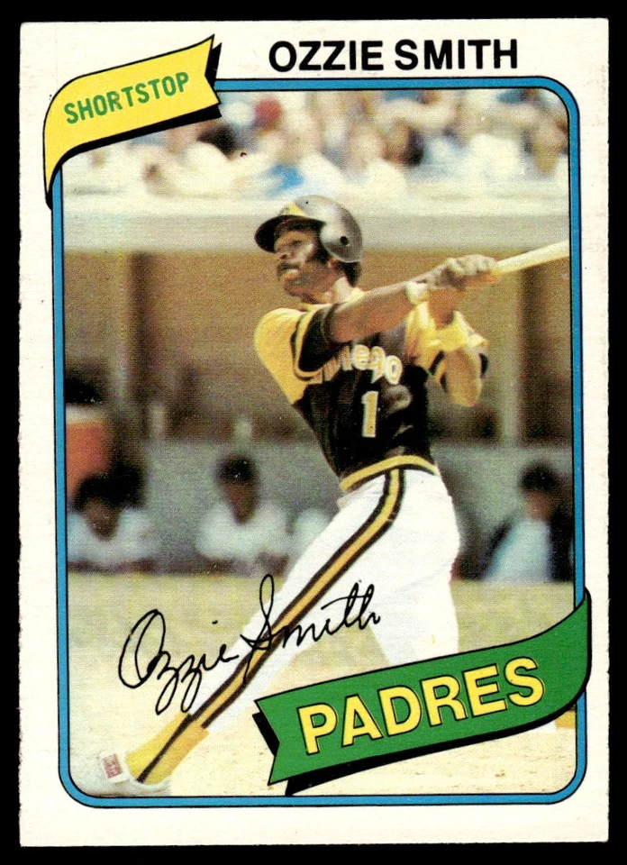 1980 O Pee O-Pee-Chee Ozzie Smith Auto San Diego Padres #205 Foto 1 de 2