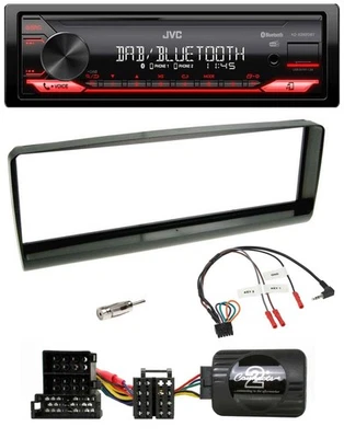 JVC Bluetooth USB DAB Lenkrad Autoradio für Alfa Romeo 156 00-01 schwarz - Bild 1 von 4