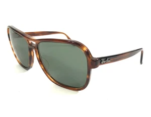 Vintage B&L Ray-Ban Sunglasses STATESIDE Havana Tortoise Brown with Green Lenses - Picture 1 of 11