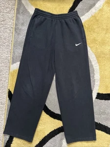 Vintage Blue Tag Nike Sweatpants Youth XL Black Sweats Warm Ups Free Shipping - Picture 1 of 9