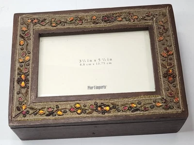 Пирс 1 деревянная картина сувенирная коробка бисером вышитая рамка с марокканским стилем  - Изображение 1 из 4