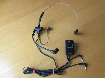 Icom HS-51 Lightweight Headset with PTT, VOX & TOT Functionality - Working - Image 1 of 4