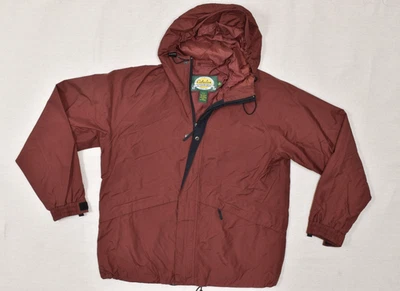 Vintage Cabela's Outdoor Gear Rain Jacket Full Zip Men's Size M Nylon Red Solid - Image 1 of 4