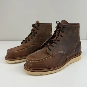 Red Wing Shoes 1907 Stiefel Herren Größe 8,5 Braun Leder Mokassinnaht Hergestellt in den USA Arbeitskleidung - Bild 1 von 9