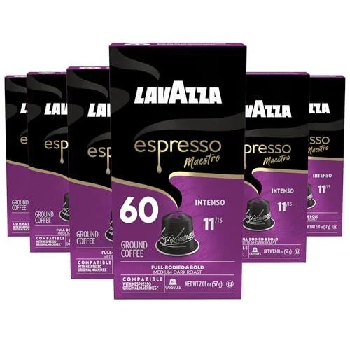 Cápsulas Lavazza Espresso Maestro Intenso para Nespresso Medio-Oscuro 60 unidades Foto 1 de 4