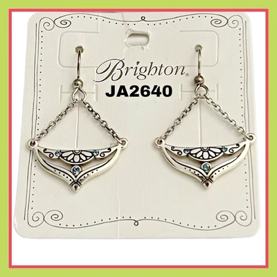 Pendientes Brighton Casablanca Azul Alambre Francés JA3461 NUEVOS CON ETIQUETAS Foto 1 de 4