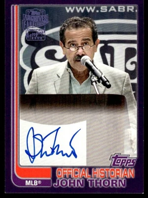 2018 Topps Archives Fan Favorites Autographs Purple John Thorn Auto 088/150 - Image 1 of 2