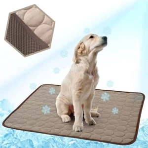 Washable Dog Cooling Mat Ice Silk Cooling Mat for Dogs Pet Self Cooling Pad B... - Picture 1 of 1