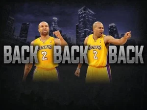 Derek Fisher Los Angeles Lakers RÜCKEN 2 RÜCKEN 2 RÜCKEN 3-Torf 8x10 Foto - Bild 1 von 1