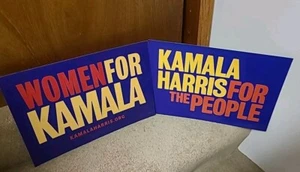 Kamala Harris Official Campaign Placard Lot Of 2 Rare 2019 - Picture 1 of 4