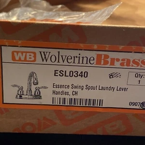 Wolverine Brass ESL0340 Essence Swing Spout Laundry Lever Handles NIB - Picture 1 of 4