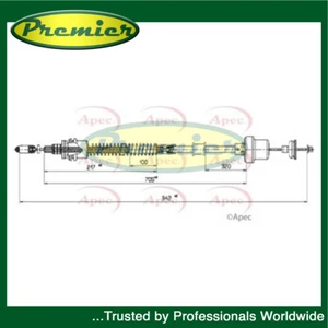 Cable de embrague Premier se adapta a MG ZR 2001-2005 Rover 25 2003-2005 1.1 1.4 1.6 - Imagen 1 de 2