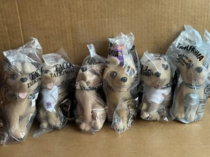 Taco Bell Chihuahua Dogs Yo Quiero Taco Bell Plush Toy Dogs Set of 6 ALL MIP - Picture 1 of 2