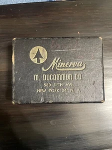Minerva PATENT 50s Vintage Pocket Stop Watch Swiss Made 7 Jewels - Picture 1 of 5