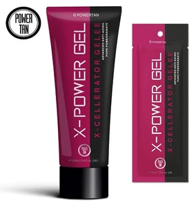 Power Tan X-Power Gel Tingle Free Sunbed Lotion Cream Accelerator Tube or Sachet - Picture 1 of 3