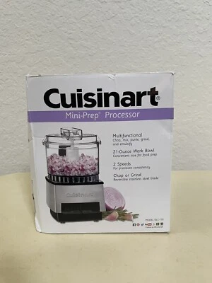 Cuisinart Mini-Prep Processor Brushed Metal 21 Ounce Bowl 2 Speed Chop Or Grind - Image 1 of 4