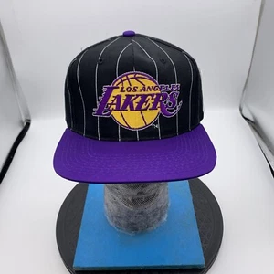 De colección Nuevo Con Etiqueta Starter Los Angeles Lakers Pin Rayas Snapback Sombrero Nuevo Con Etiquetas - Imagen 1 de 10