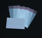 400pcs Business Cards Protective Cases High Transparent 56 x 86 + 16mm Flap 30mμ