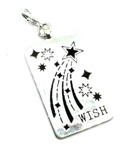 Brighton Heartfelt Treasures Deseo Rectángulo Plata Etiqueta de Perro Clip Personalizado Dije - Imagen 1 de 7
