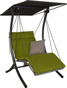 Angerer Hollywoodschaukel 1-Sitzer Luxus Smart lime Gartenschaukel Gartenliege - Bild 1 von 3
