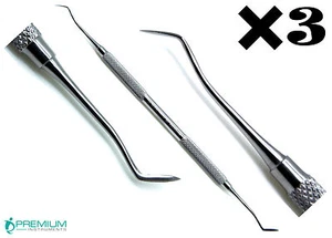 3× Dental Hollenback Carver 3s Amalgam Plugger Carver Instruments - Picture 1 of 4