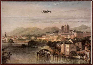 Genève Genf Schweiz Switzerland Postcard Motv einer alten früheren Ansicht - Picture 1 of 2