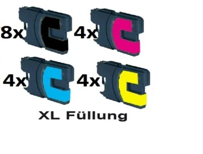 20 XL Druckerpatronen kompatibel für Brother  MFC 260C 235C DCP 135C - Bild 1 von 3