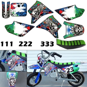 Burly Effects Graphics kit for Razor MX350 & MX400 dirt bike Stickers Seat Cover