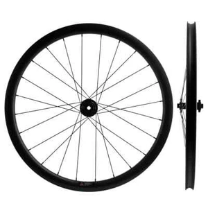 700C Carbon Wheelset Tubeless 38*31mm Gravel Road Bike Wheels UD Matte - Picture 1 of 20