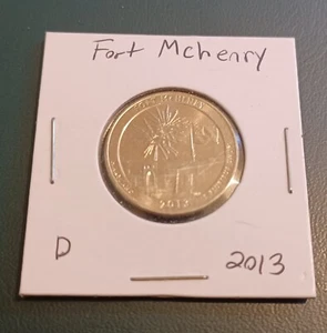 Denver 2013 como nuevo Fort McHenry Maryland Quarter. Serie ATB - Imagen 1 de 2