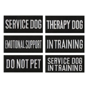 Service Dog Extra Patches Removable Label Tag for Harness Vest in Training - Picture 1 of 15