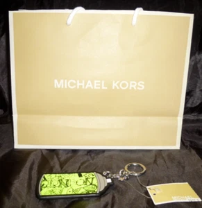 MICHAEL KORS LONDON NEON LIME SPRAY PAINT KEY FOB CHAIN NWT - Picture 1 of 10