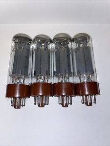 Matched Quad EL34 Winged C Vacuum Tubes Tested Strong