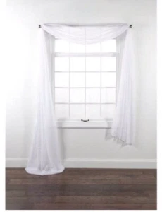 StyleMaster Elegance Sheer Voile Scarf, 40" x 216"(Set of 2) - Picture 1 of 7