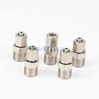 5pcs 1/8" 1/4" 3/8" 1/2" BSP Male to 4-16mm O/D Hose Brass Pneumatic Fitting