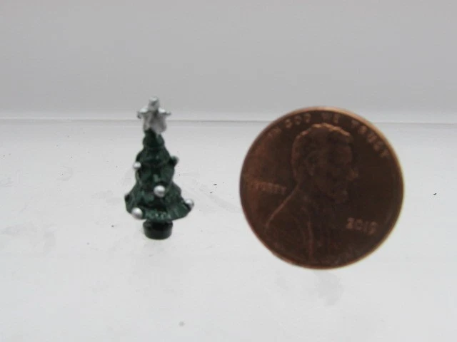 Кукольный домик миниатюрный маленький металлический елка статуэтка для украшения MUL1255 - Изображение 1 из 1