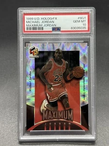 1999-00 Upper Deck HoloGrFX Maximum #MJ1 Michael Jordan PSA 10 Chicago Bulls Salón de la fama - Imagen 1 de 2