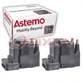 2 pc Hitachi Ignition Coils for 1992 Saturn SC 1.9L L4 Spark Plug Wire Boot  mr