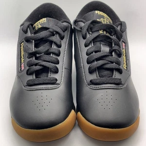 REEBOK WOMEN'S PRINCESS SNEAKERS (BLACK/GUM) - SIZE 7 - Picture 1 of 13