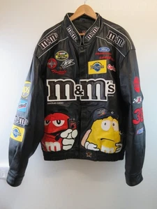 Vintage Elliott Sadler NASCAR JH Design leather jacket size 2XL - Picture 1 of 13