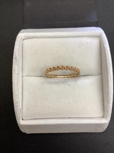 Pandora 14K Flowers Stack Band Ring - Picture 1 of 7