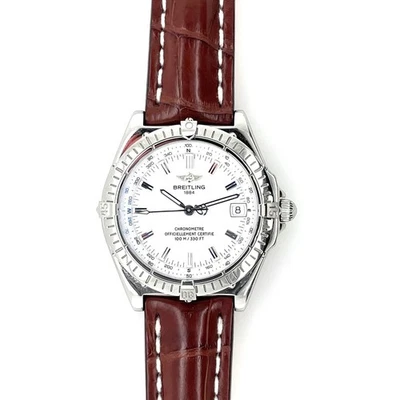 Breitling Windrider Wings Steel White A10350 38mm Watch - Image 1 of 4