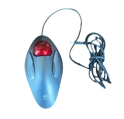 Logitech [T-BC21] Trackman Marble Mouse USB Wired Trackball Mouse - Tested - Image 1 of 4