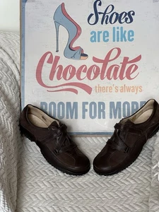 Wolky Crossfeet braune bequeme Leder-Wanderschuhe Damengröße EU 43 US 12 SCHÖN - Bild 1 von 9