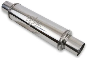 14416-FM FLOWMONSTER 409SS ROUND CASE ABSORPTION MUFFLER - Picture 1 of 8