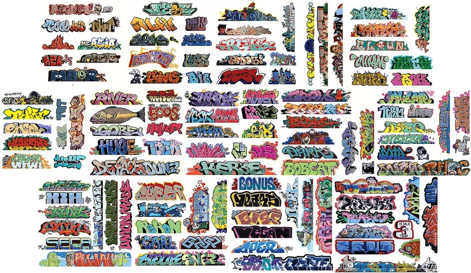 Blair Line 22442263 HO Graffiti Mega Decals Set (Set of 14) - Image 1 of 1