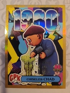 2025 Topps Garbage Pail Kids 40th Anniversary GPK ERAS~Chiseler Chad~ GOLD 02/50 - Picture 1 of 8