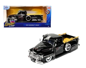 1951 Chevrolet Pickup Lowrider Black Street Low 1/24 Diecast Model JADA 34291 - Picture 1 of 1