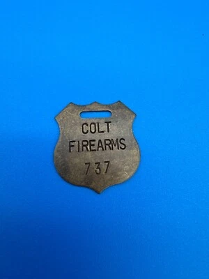 Colt Firearms Brass Tag - Vintage - Image 1 of 2